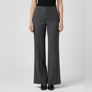 Vintage J.Crew 100% Wool Wide Leg Pants 6P Grey  Japan Siren Office Quiet Luxury